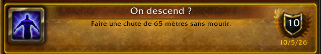 Haut fait On descend ?