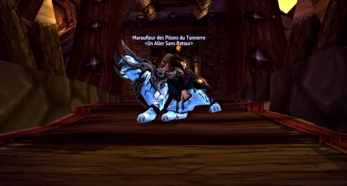 Maroufleur sur son tigre spectral rapide
